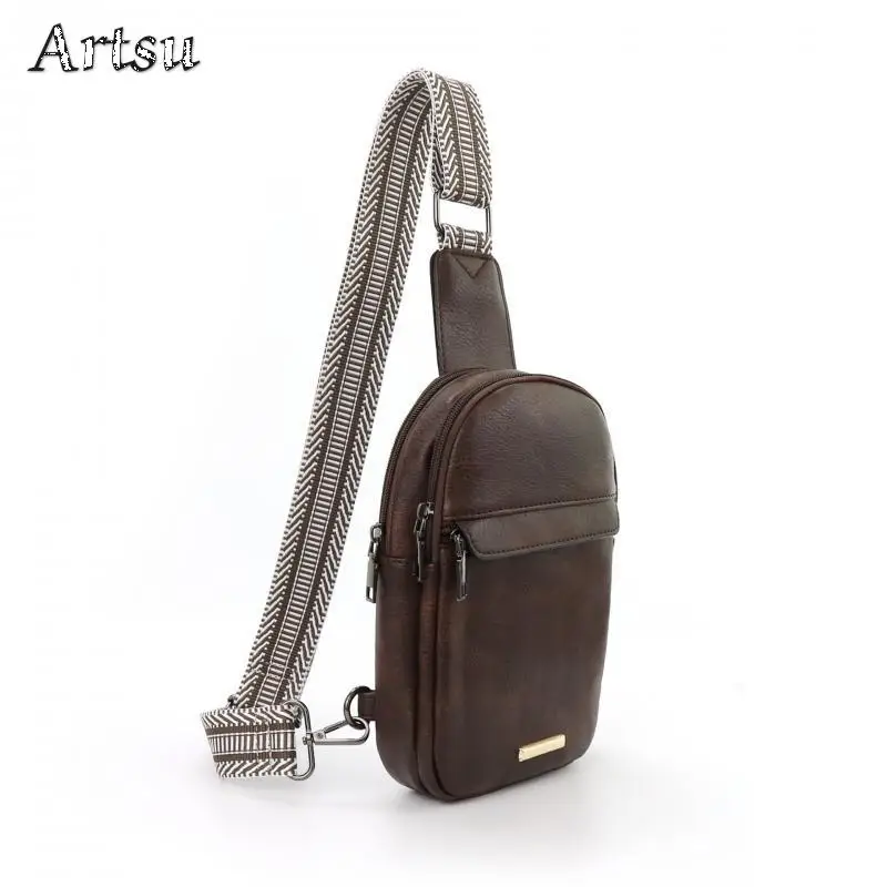 New Hot Selling Chest Bag Women Pu Simulation Leather Detachable Dual Use Crossbody Bag Fashion Shoulder Bag Leisure Waist Bag