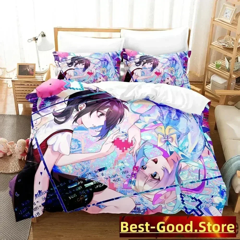 3D Print Needy Streamer Overload Anime Bedding Set Duvet Cover Sheet Printed Pillowcase Full Queen King Size Comforter Bedroom 2