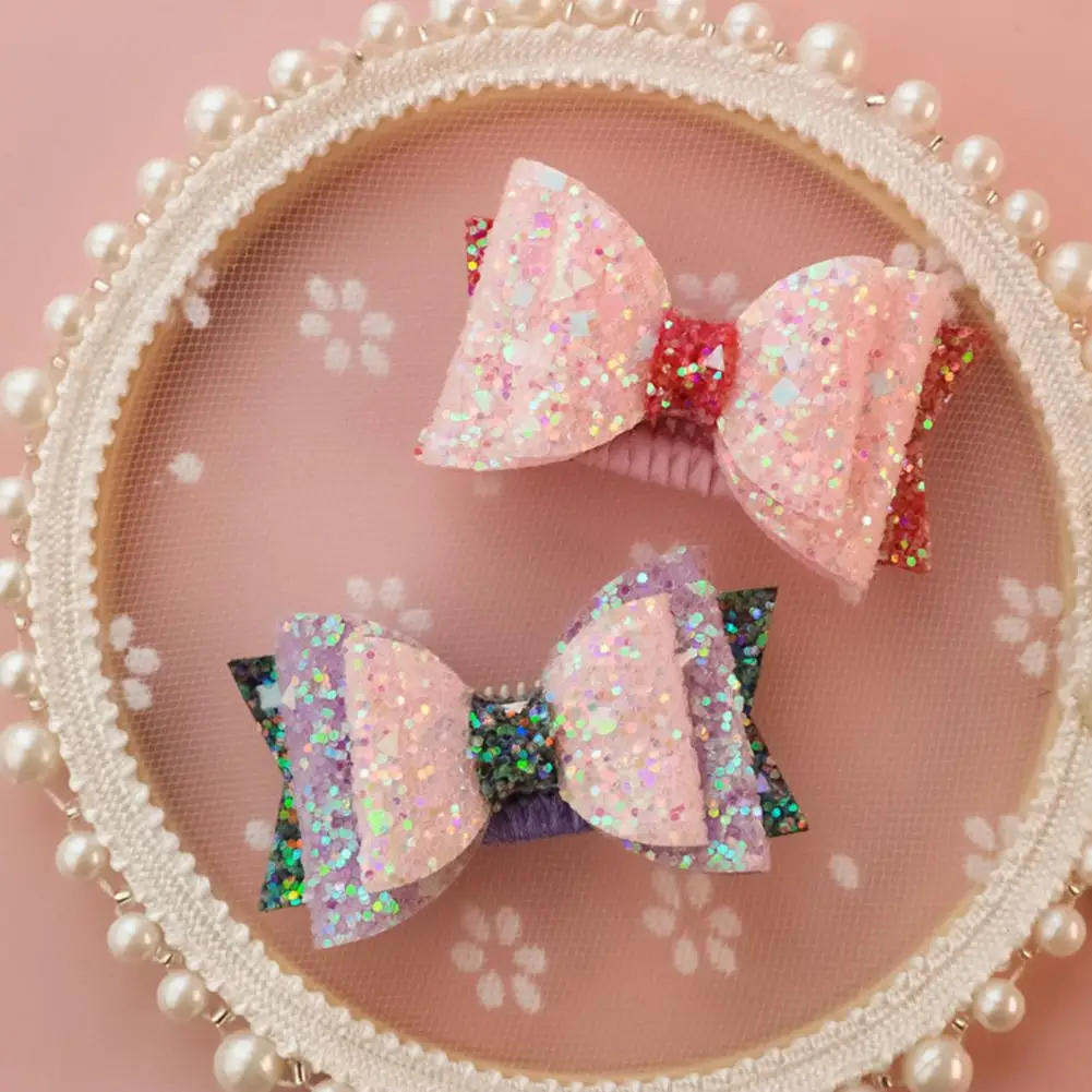 Pet BB Clip  Bow   Cat Hairpin Fine Texture Firm Clamping Cat Dog Hairpin