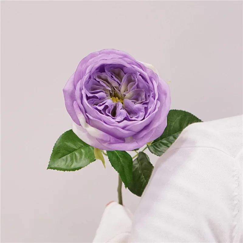 5 teil/los feuchtigkeit spendende Austin Rose künstliche Blumen echte Berührung Rosen Hochzeits dekor Latex Blume Braut strauß Home Party Blumen – Detail 20
