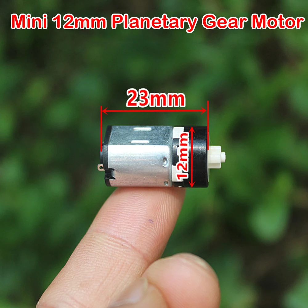 Mini 12mm Planetary Reducer Motor Micro N10 Gear Motor DC 3V 5V 6V 240RPM High Speed Strong Magnetic Motor Robot Arm Smart Lock