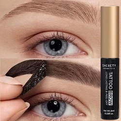 Waterproof Peel-off Eyebrow Enhancers Makeup Black Brown Eyebrow Gel Tint Lasting Brow Dye Gel Easy To Wear Natural Brow Tattoo