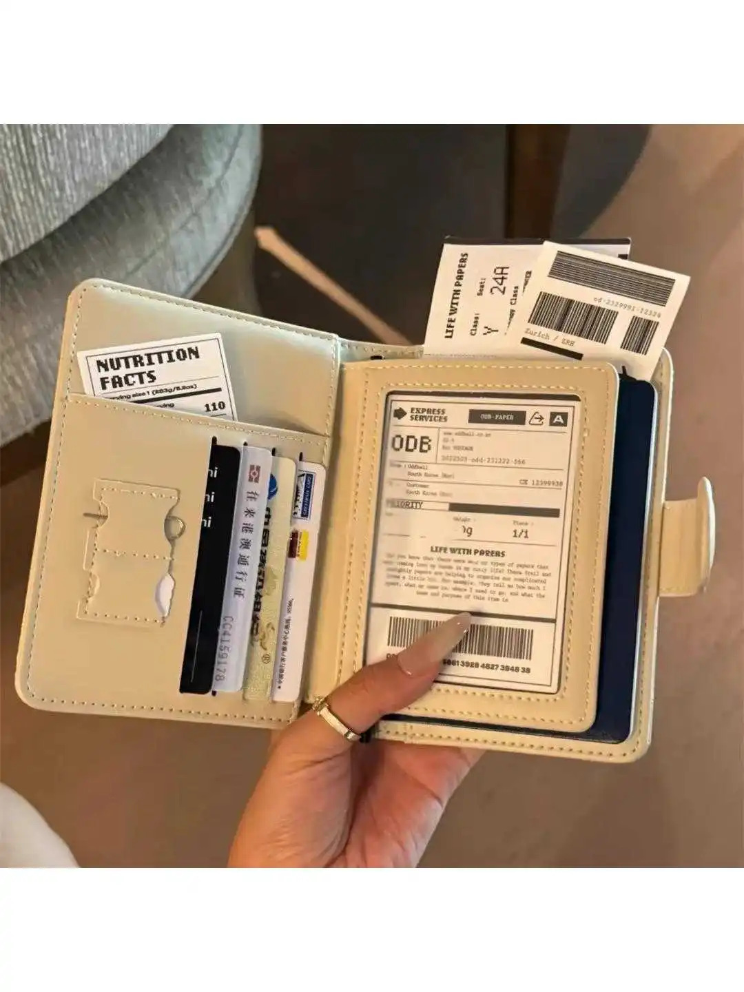 porta-passaporte-de-couro-multifuncional-estilo-coreano-minimalista-com-varios-compartimentos-para-documentos-de-viagem-e-cartoes-novo