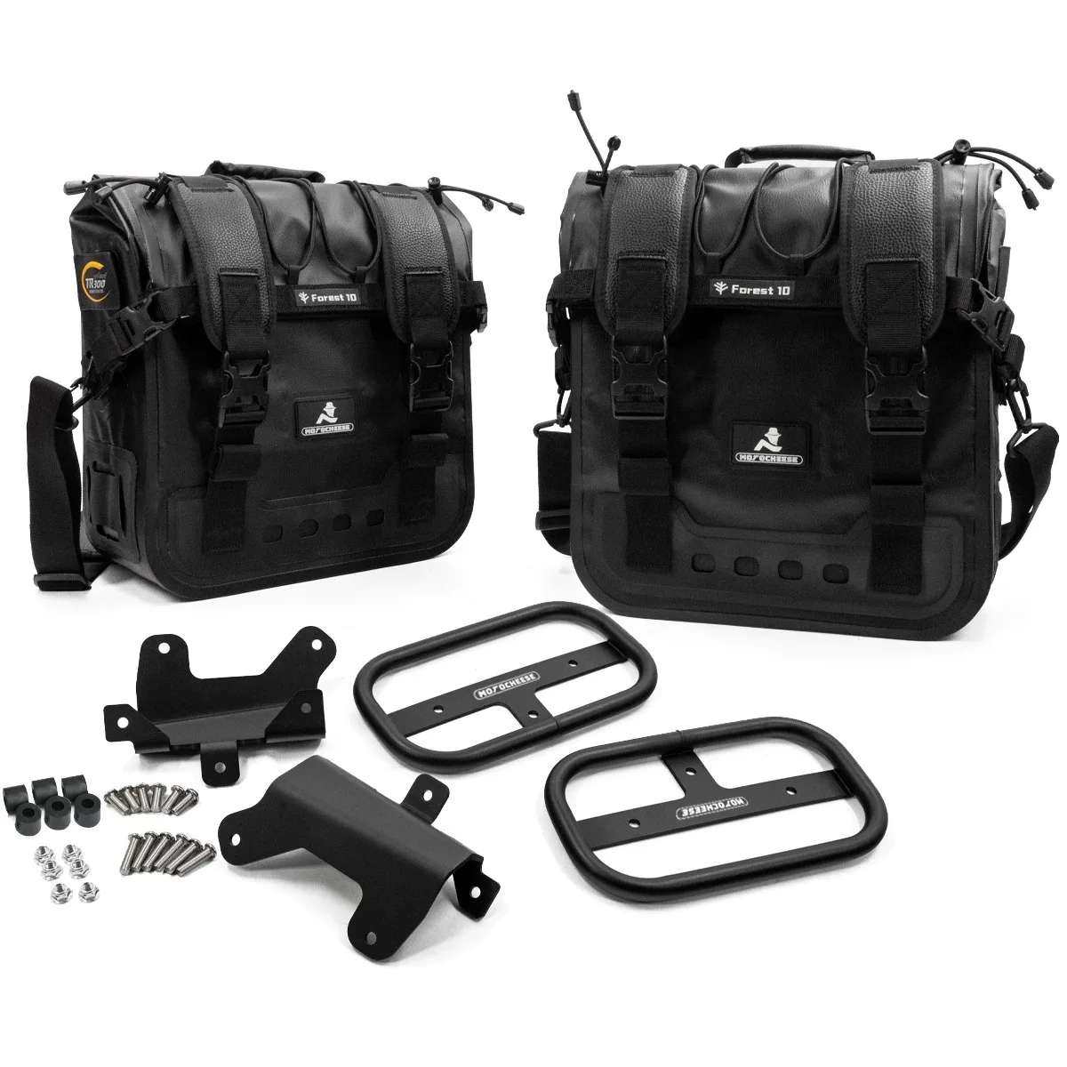 ユニバーサルレトロオートバイ乗馬サイドバッグ大容量防水クイックリリースサイドハンギングバッグ TR300 TR300 PLUS用