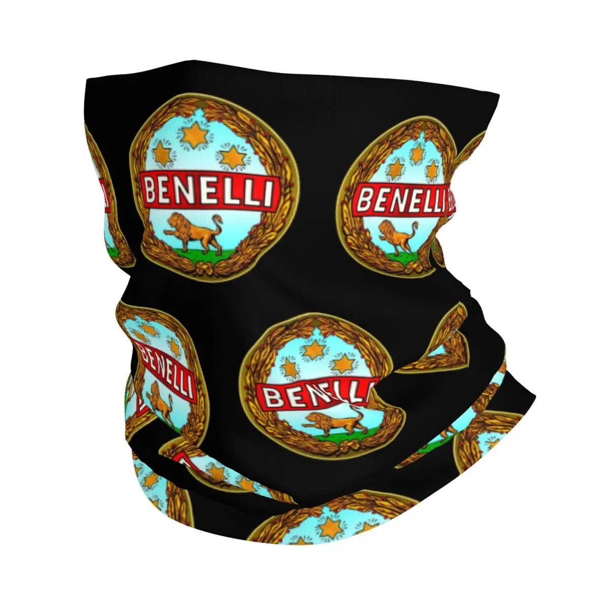 

Benellis Vintage Motorcycles Italy Racing Wrap Scarf Stuff Neck Cover Bandana Scarf Multi-use Riding Balaclava for Men Women