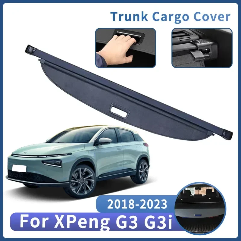 

Car Trunk Bracket For XPeng G3 G3i 2018~2023 2021 2022 Trunk Storage Curtain Rear Partition Retractable Interior Car Accessories