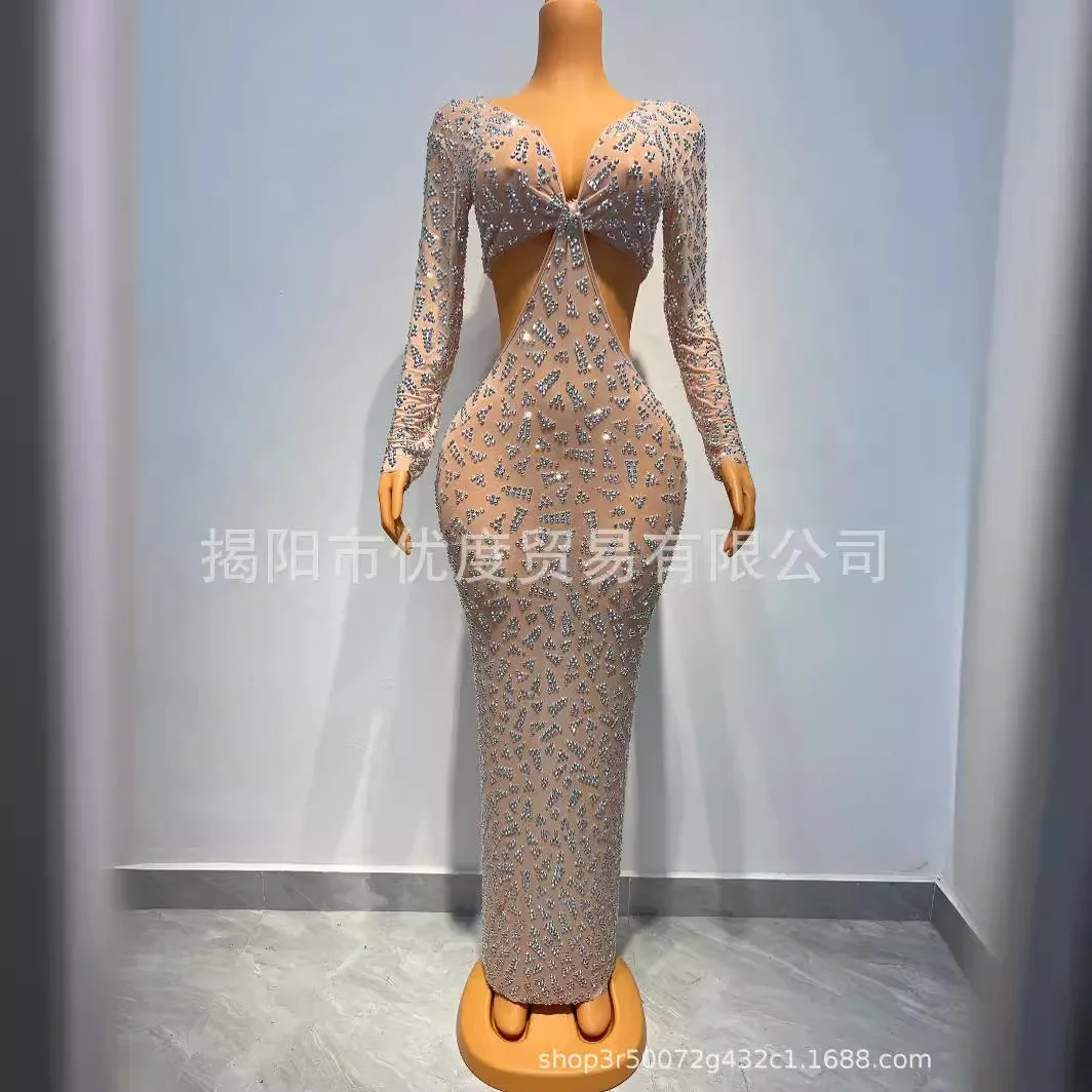 Waist Glam Rhinestone Red Carpet Birthday Dress Cocktail Party Night Dress Shape vestidos para graduación vestidos de bienvenida