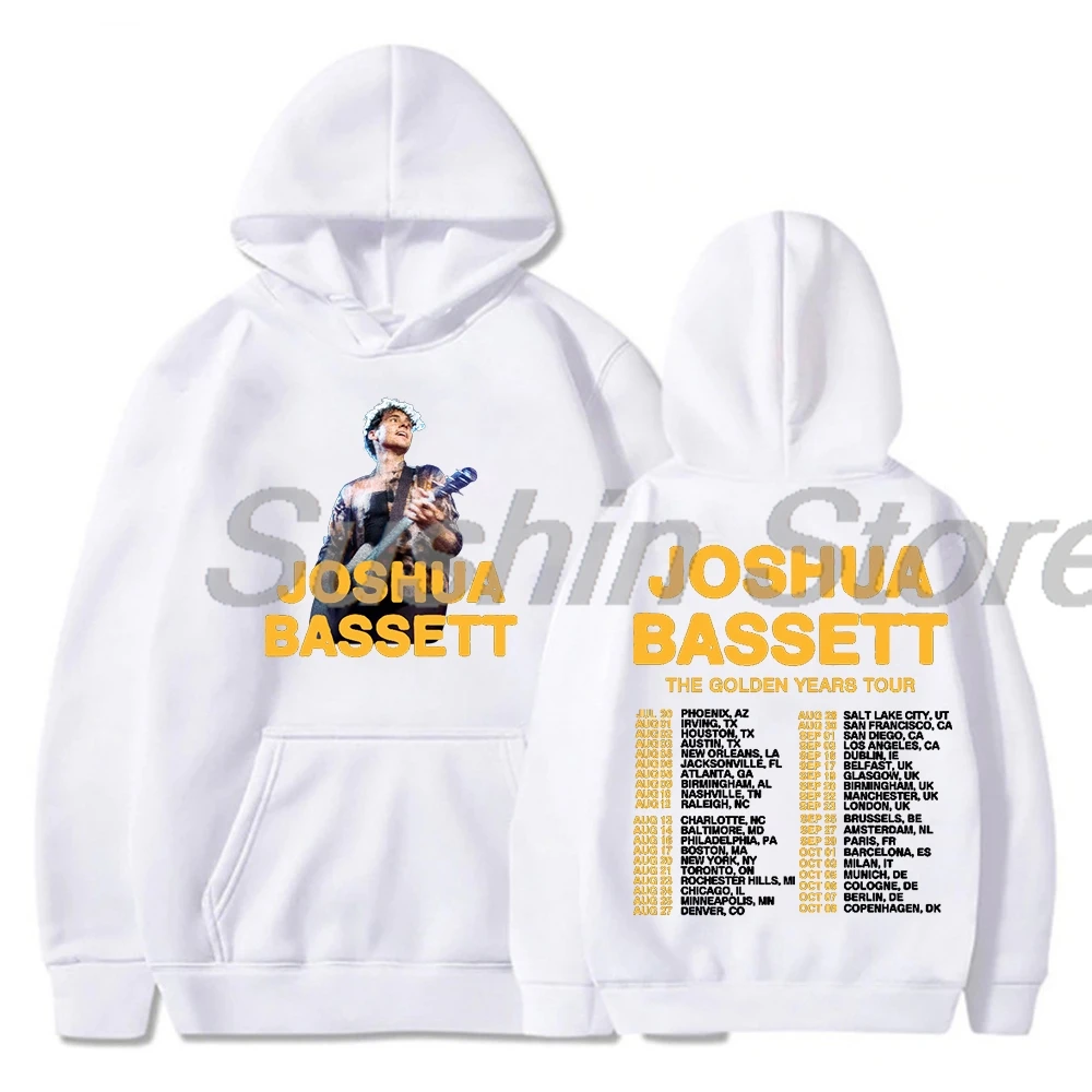 Joshua Bassett Hoodie 2024 The Golden Years Tour Long Sleeve Streetwear Women Men Hooded Sweatshirt Fashion Clothes