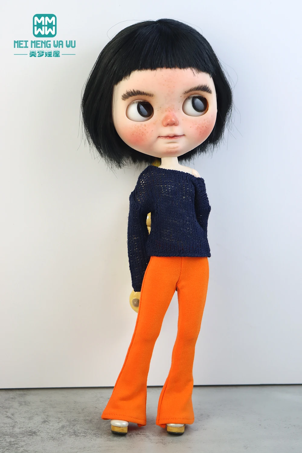 Blyth Doll Accessories Clothing Fashion Sweaters, Flared Pants for Blyth Azone Doll Gifts