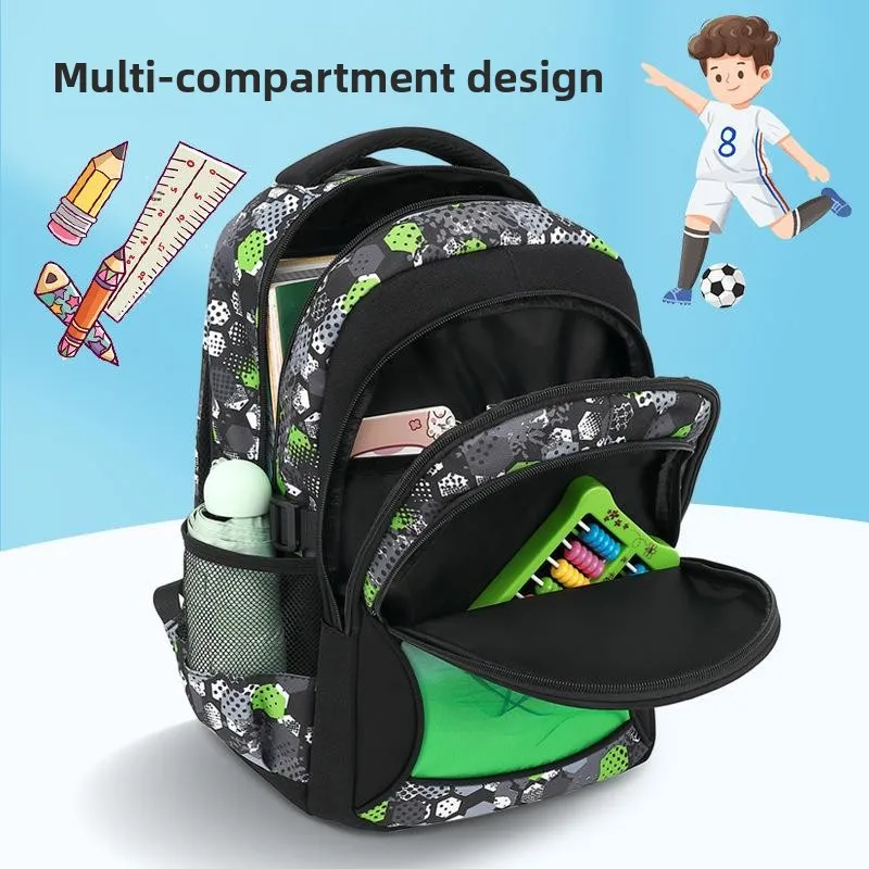 New Style Large Capacity Waterproof Backpack for Junior High School Students Casual Trendy Double Shoulder Bag Male Reduction...