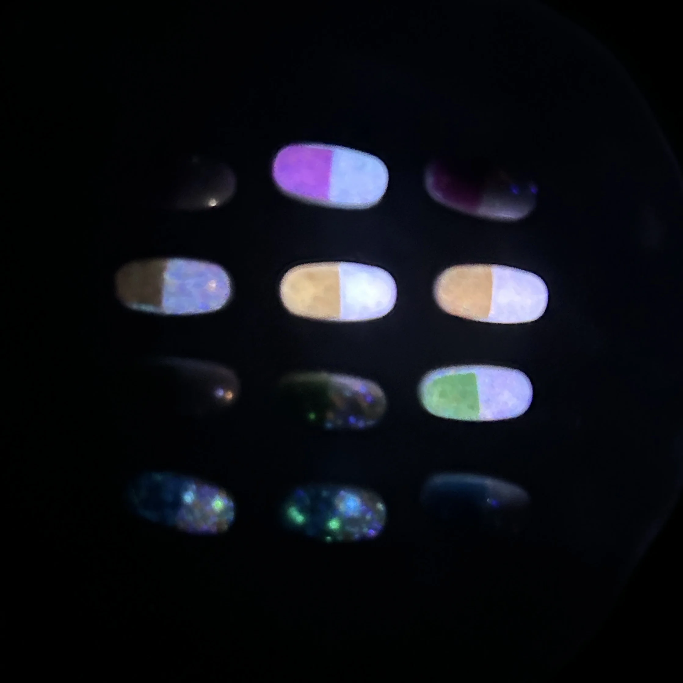 30 قطعة مبتكرة مقلد مضيئة كبسولة مسمار الفن زينة رائعتين الملونة حبة الراتنج مسمار السحر DIY بها بنفسك أجزاء مانيكير #6