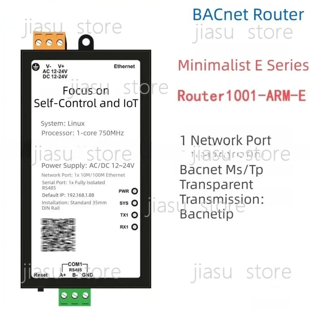 BACnet Router1001-A-R-M-E BACnet MS/TP and BACnetIP Passthrough