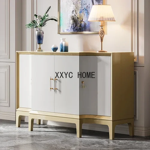 خزانة جانبية ذات طراز أمريكي فاخر وخزانة مدخل المنزل وخزانة حائط لغرفة المعيشة وغرفة الطعام