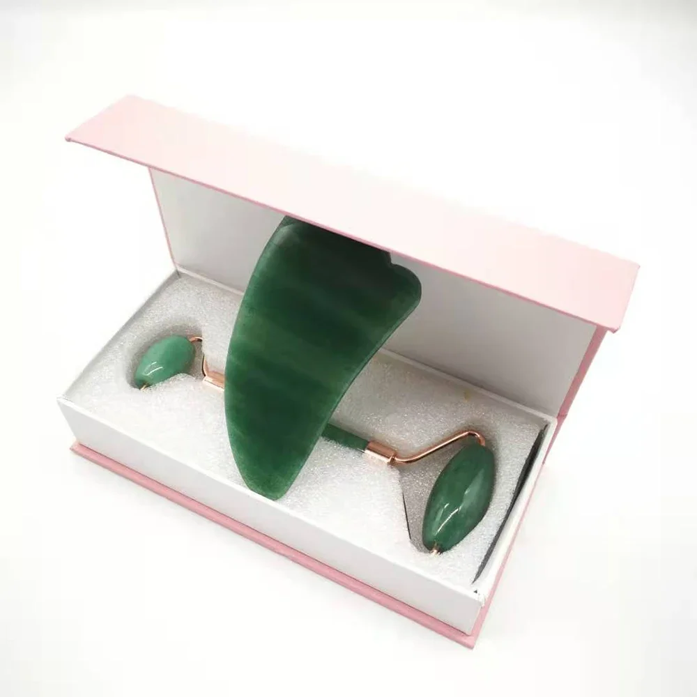 

Quartz Roller Face Massager Facial Jade Roller Double Heads Stone Massage Skin Relaxation Beauty Care Thin Face Slimming