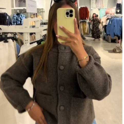 Elegant Knit Solid Women Cardigan O Neck Full Sleeve Single Breasted All-match Pocket Lady Jacket 2026 Spring Female Knitwear 24 S8e1799d6653e4e608e039fb97b8256caJ