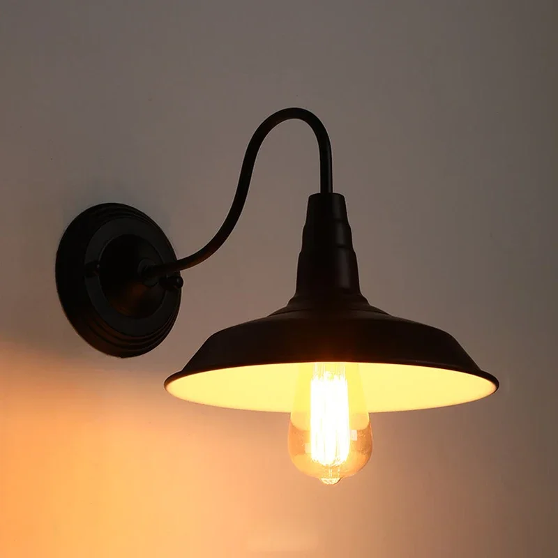 Lámpara de montaje clásico en pared, luz retro para loft, estilo industrial oxidado, estilo americano, para interiores y exteriores, barra de aire