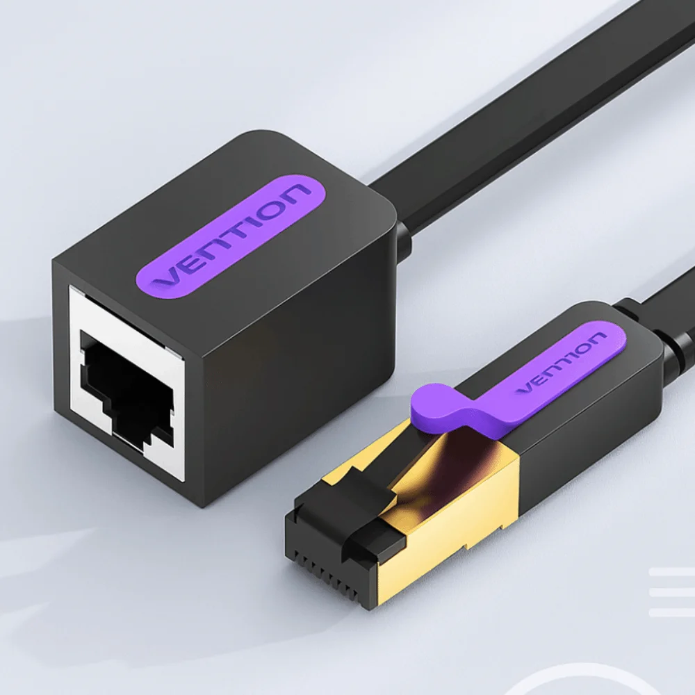 Male To Female Cat 7 Extender Cable PVC Copper Wire Ethernet Extension Cord Durable Lightweight CAT7 Ethernet Cable Smart TV