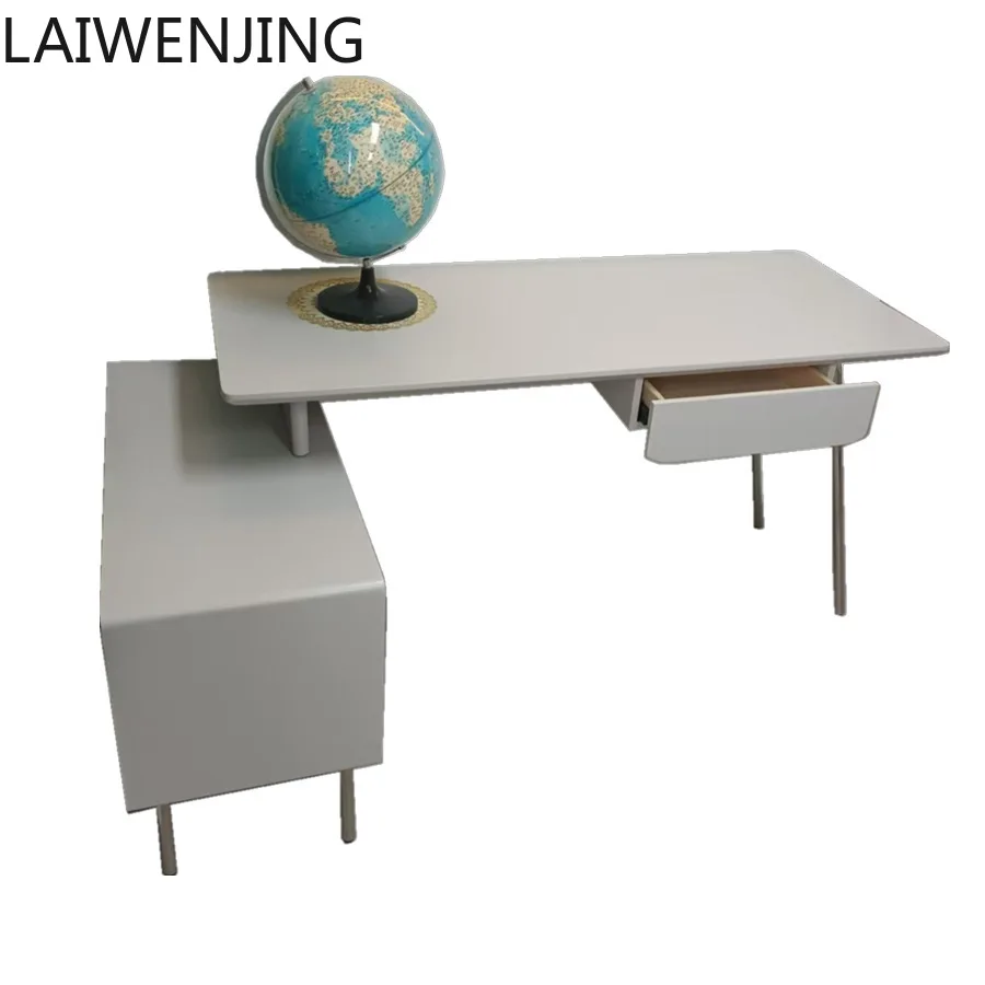 SGF household desk rotating chair desk integrated solid wood retractable writing desk