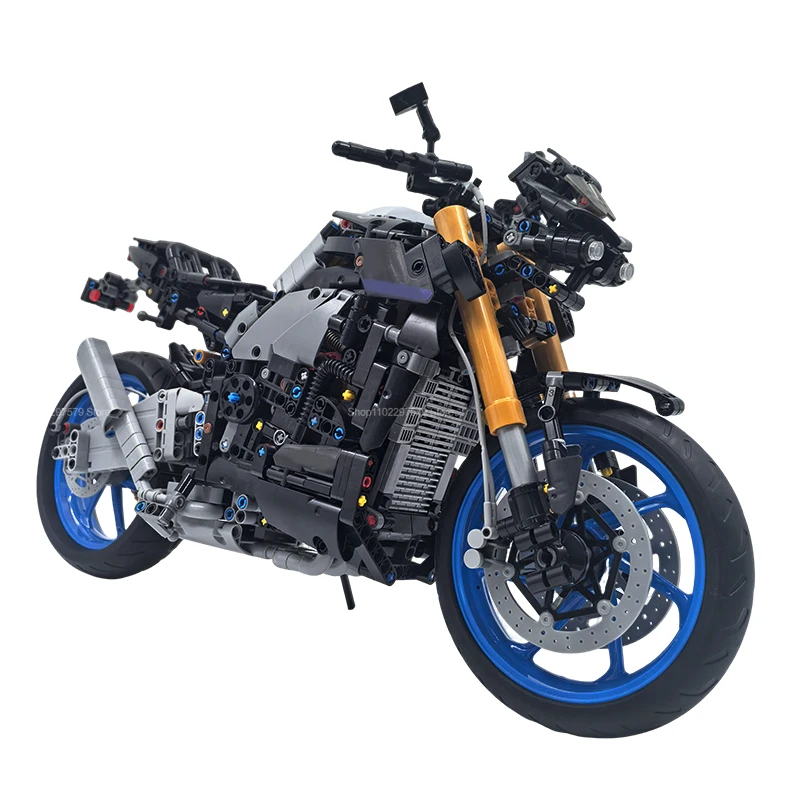 1478PCS Racing Motorcycle Bouwstenen Kit Snelheidsmotorfiets Model Educatief DIY Speelgoed voor kinderen Volwassenen Cadeau Collectible Model - afbeelding 2