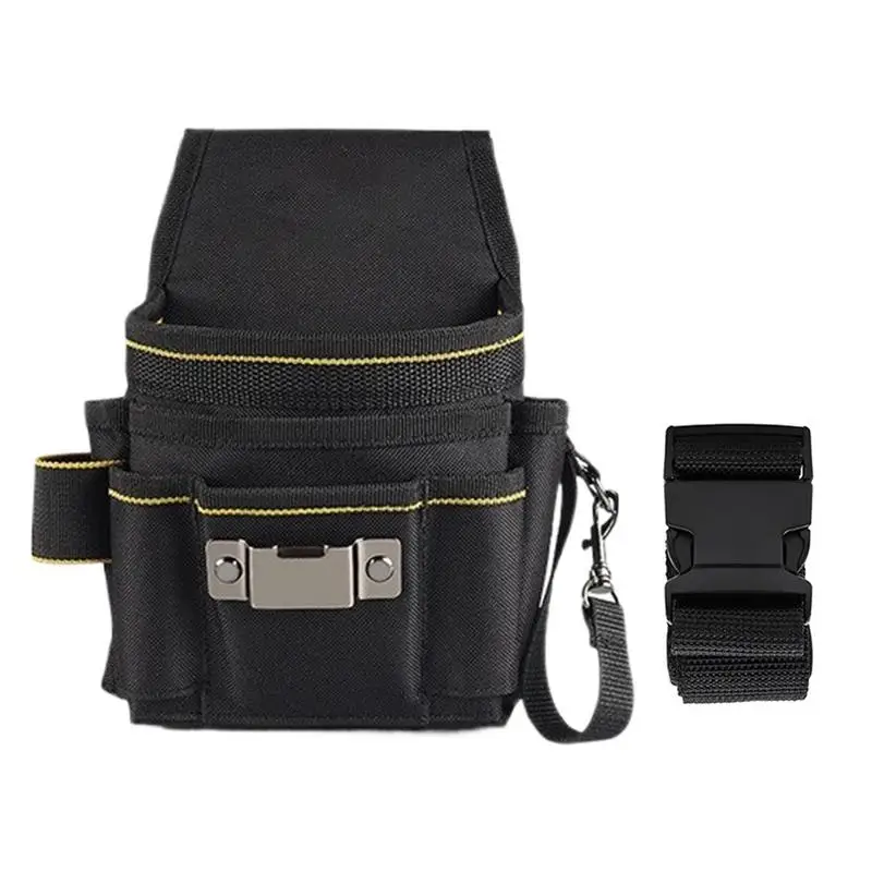 

Tool Belt Pouches Construction Pouch Compact Multi-Functional Quick-Release Tear-Resistant Electrician Holster For Electrical