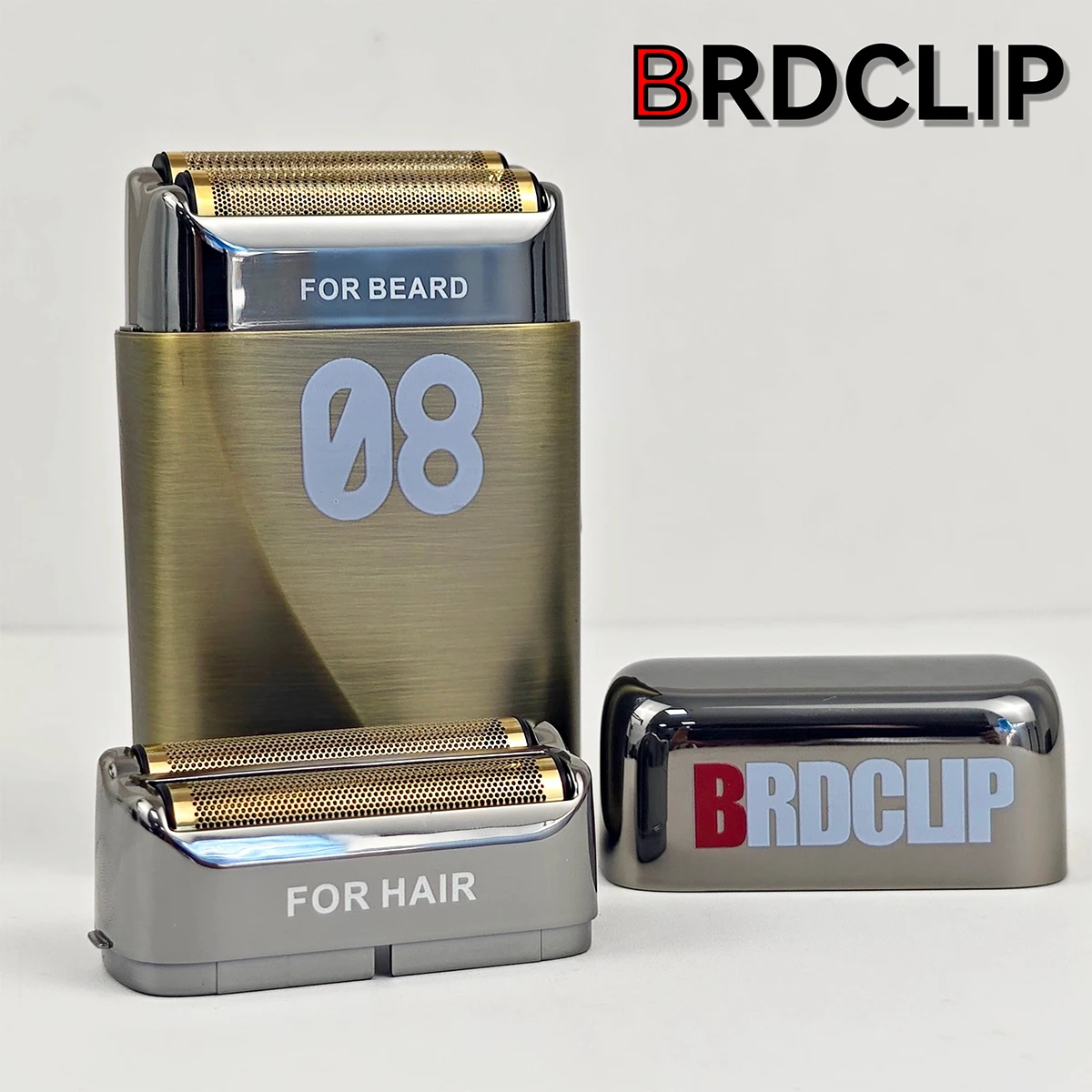 BRDCLIP 08 Men's Hair Trimmer Electric Shaver 7500RPM Replaceable Dual Blade Head Professional Electric Hair Clipper Barber Shop