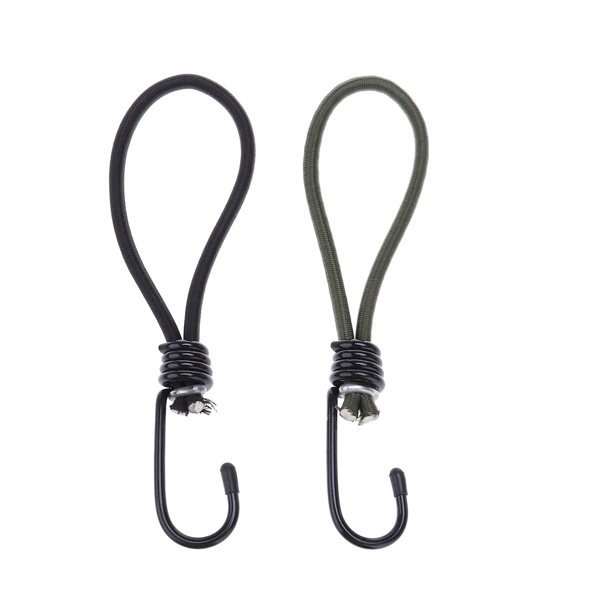 

4pcs Elastic Hook Rope Bungee Cord Strong Elasticity Durable Round Hooks Outdoor Camping Hiking Climbing Accessories