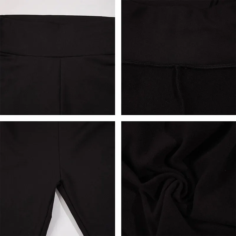 Inverno feminino leggings térmicas velo forrado cor sólida estiramento quente collants cintura alta controle de barriga conforto leggings