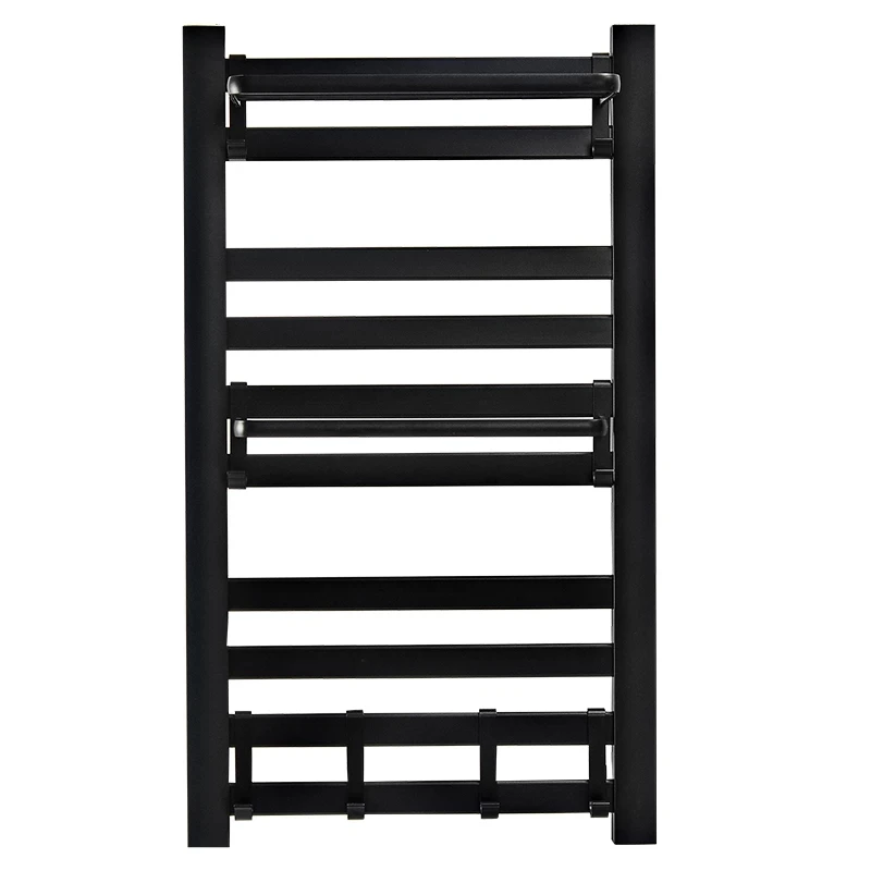 Bathroom Electric Bath Towel Warmer Heating Towel Shelf Rack Household 55℃ Thermostatic Towel Dryer Punch Free Heater Rail Black