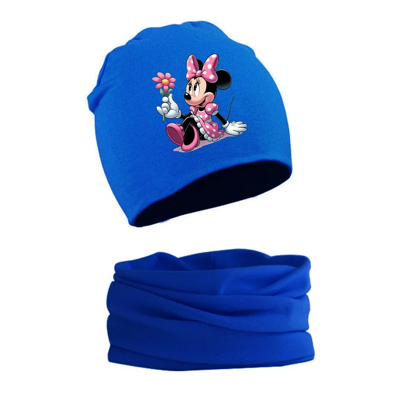 Ensemble de Chapeaux et Écharpe Disney pour Bébé, Accessoires pour Nouveau-Né, Doux et Confortables, Chaud, Coupe-Vent, Kawaii, Fille et Garçon