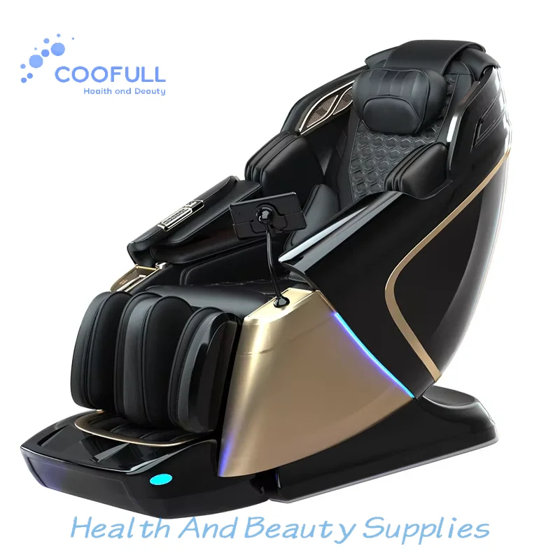 Coolfull 4D Electric Massage Chair | Dual Core Double Massage Mechanism, Shiatsu Stretch & Zero Gravity Home Massage Sofa