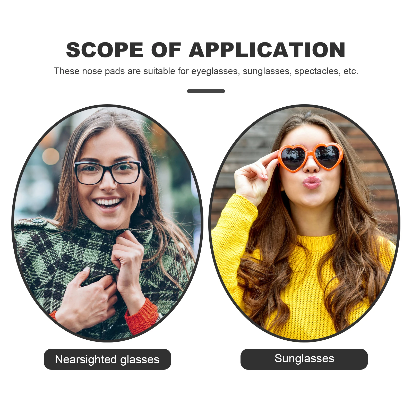 

Nose Pads for Glasses Soft Silicone Cushion Anti Slip Comfortable Nose Bridge Pad Durability Glasses Supplies
