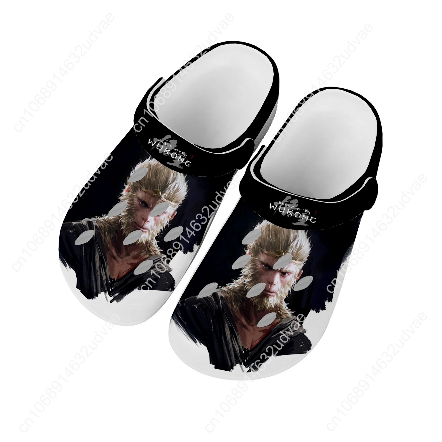 Mito preto wukong sandálias das mulheres dos homens adolescente moda sapatos de água alta qualidade jardim respirável conforto praia chinelos personalizados
