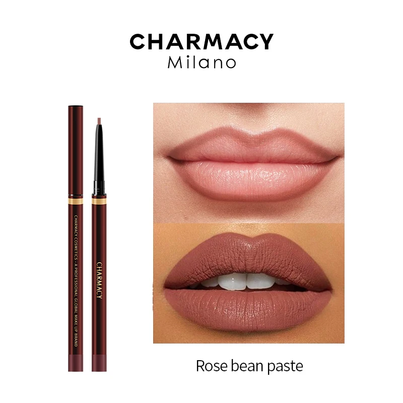 Charmacy Matte Charmante Rode Contour Tint Lippenstift Potlood Waterdichte Langdurige Hydraterende Lipliner Make-Up Cosmetische Tool