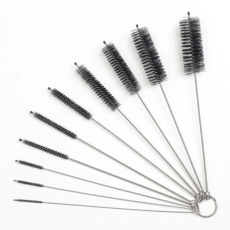 10pcs/lot 210mm muti-function smoking pipe brush with drip protection pounchers clearing tool accessories for twisty pipe