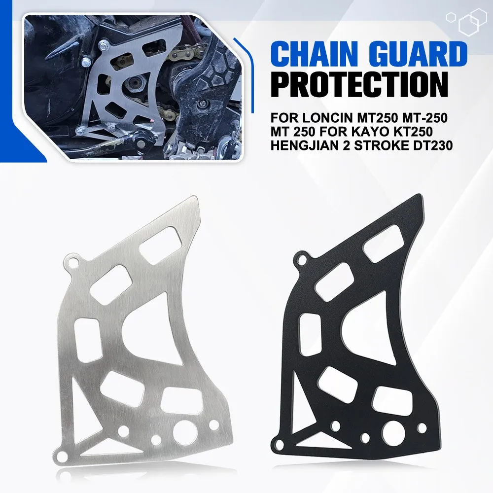 For Loncin MT250 MT-250 MT 250 For Kayo KT250 Hengjian 2 Stroke DT230 Motorcycle CNC Front Chain Sprocket Cover Protection Parts