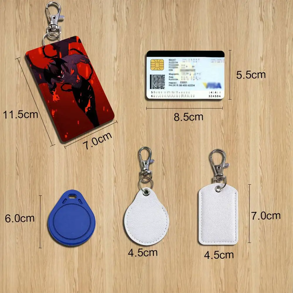 Ryo Asuka DEVILMAN crybaby Holder For Bank Business Work Card Holder Student Card Case Bus Card Keychain