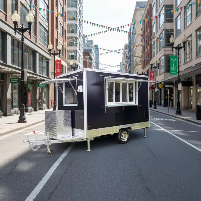 Air Outdoor Food Cart Stream Design Food Truck Mobile Cafe Waffle Carts FoodCart for Sale Mobile Bar