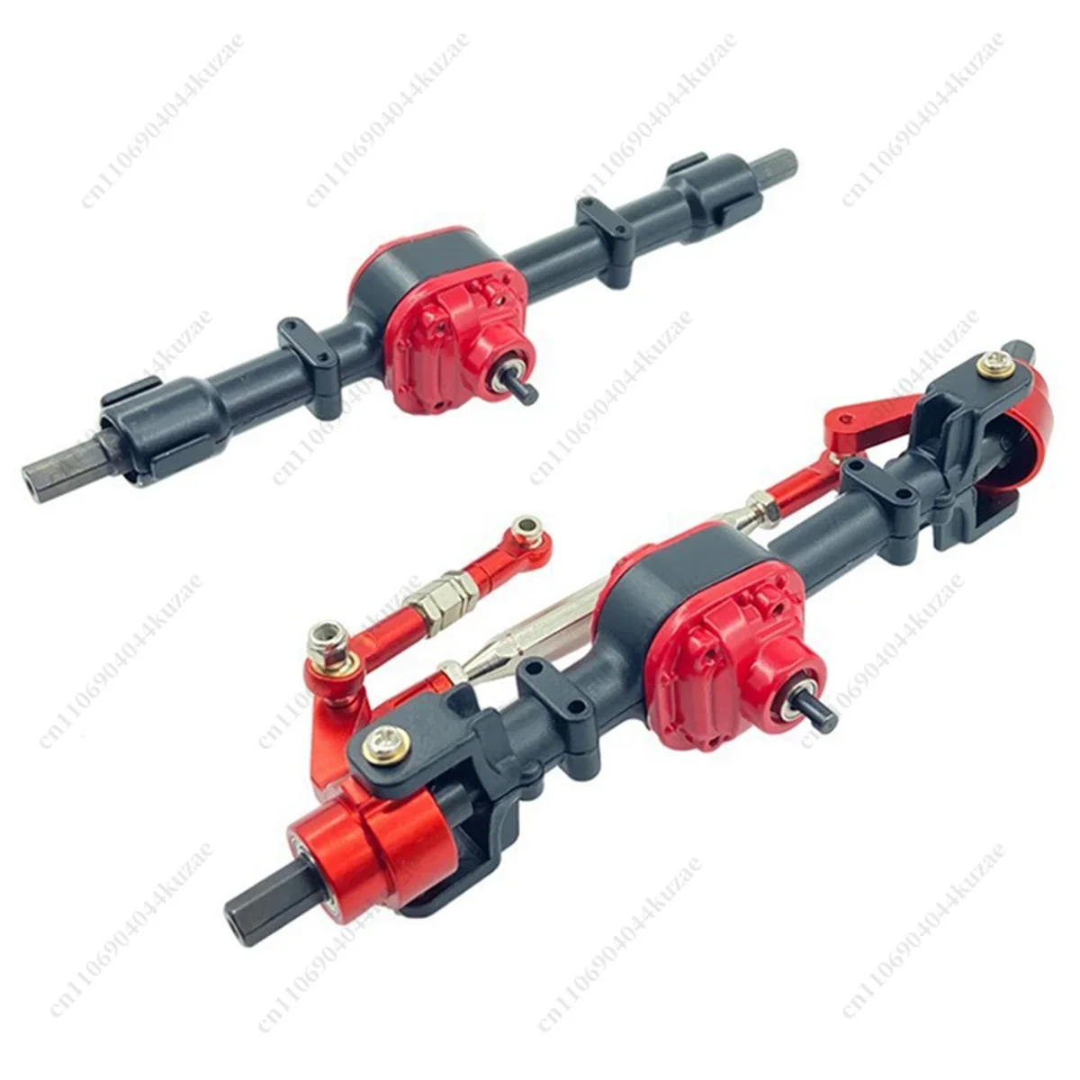 HLH 2Pcs Metal Front Rear Axle with Gear, Upgrade Replacement Parts for MN82 LC79 RC Truck Car Model Accessories