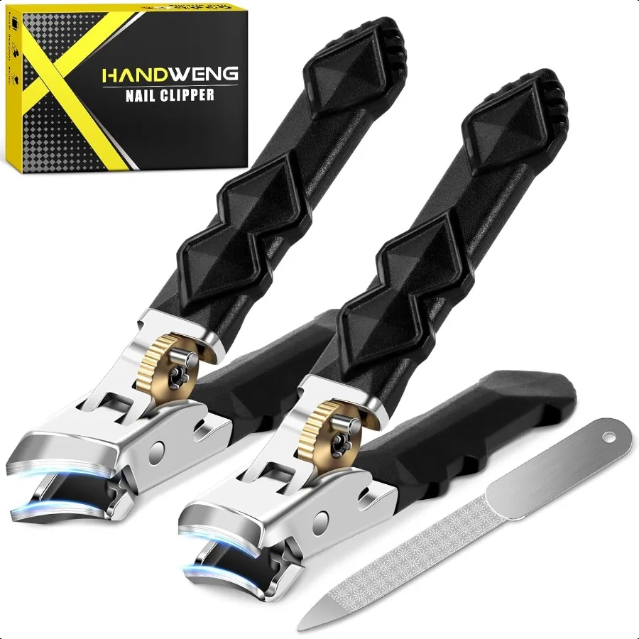 

Toenail Clippers for Thick Toenails Wide Jaw Opening Nail Clippers for Men Heavy Duty Ingrown Toenail Clippers Nail Cutters Ult