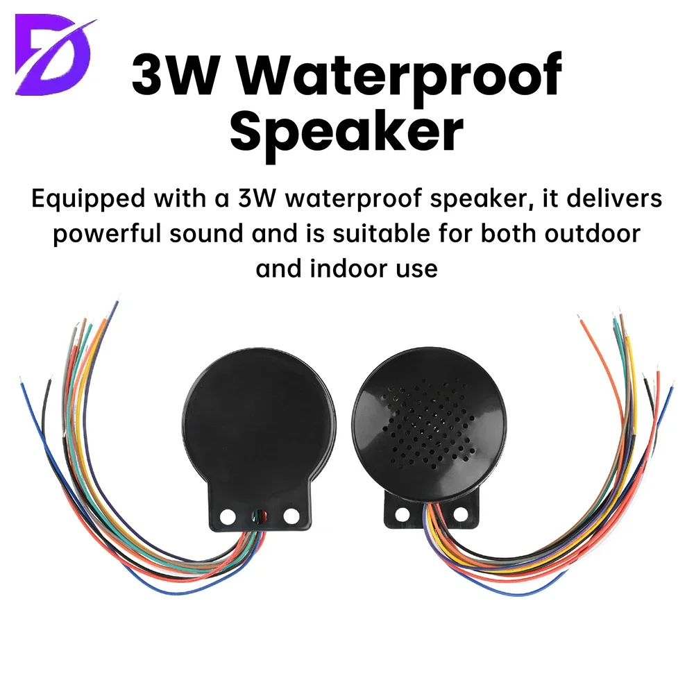 Voice Prompter With Multiple Triggers, Mp3 Player, Audio Module, Custom Voice Access Control, Security Alarm Speaker B01