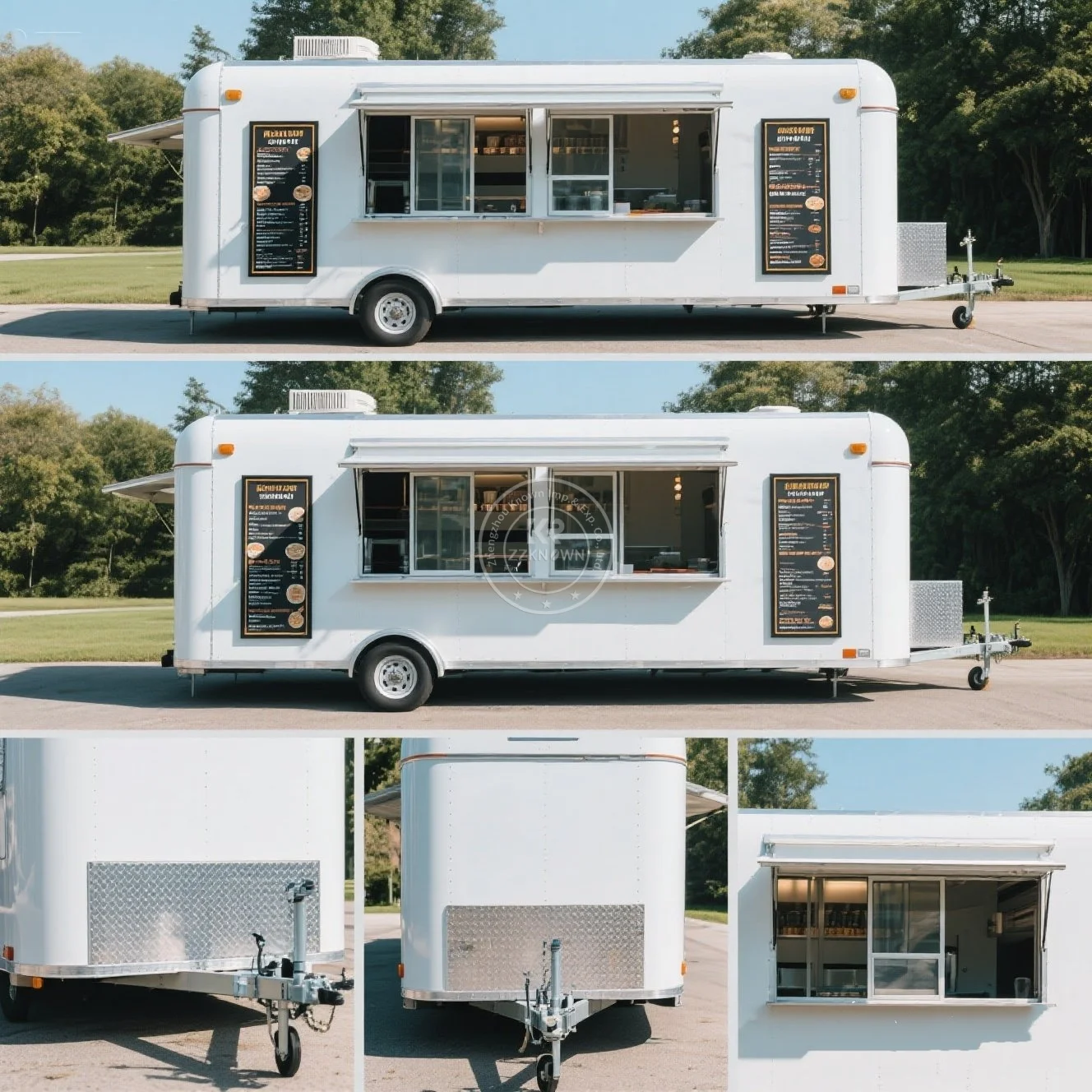 

Mobile Food Truck Breakfast Food Truck with Fryer and Full Kitchen Purchase Street Food Truck Trailer American Standard