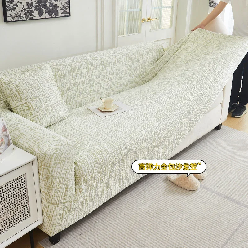 All Seasons Fit Full Wrap Summer Cool Ice Silk Sofa Slipcover Stretch Anti Cat Scratch Universal Sofa Cover For All Sofa