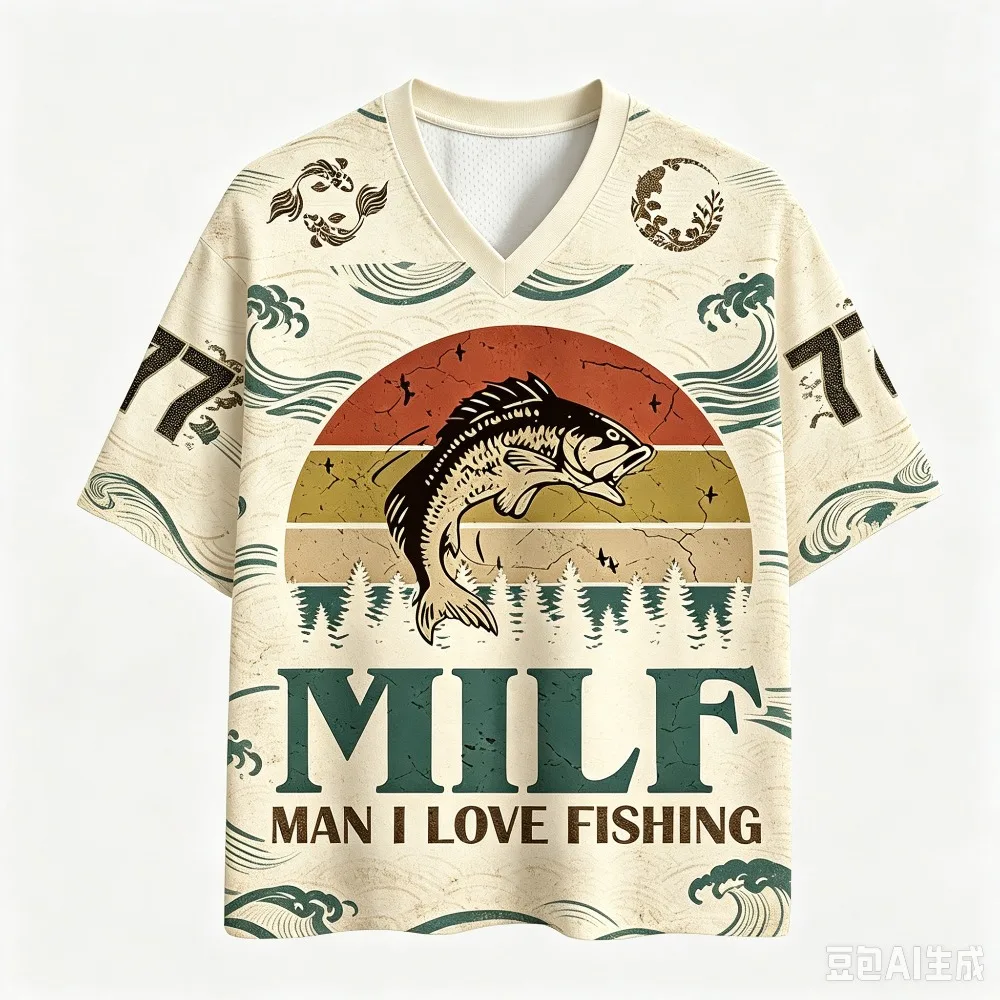 Hip-hop Fish Leap Pattern 3D Print Quick-dry Breathable Sports Men Women Large Size Tshirt Outdoor Leisure Y2K Parental Clothing