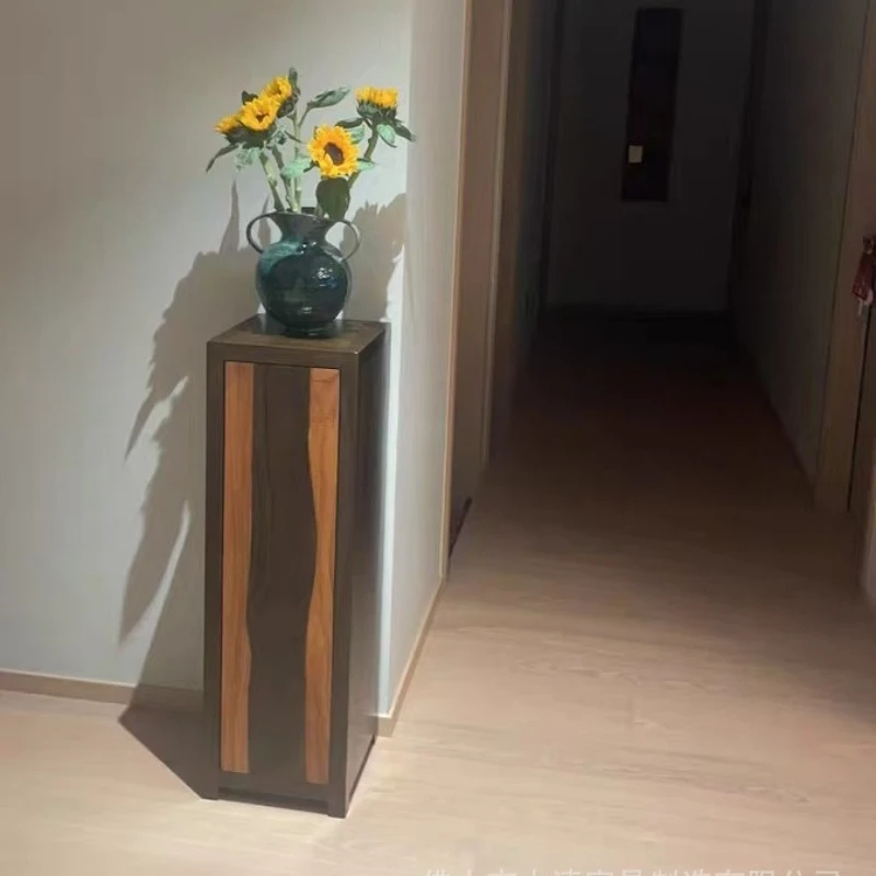 

Flower stand Solid wood locker Shelf storage, display cabinet Tea room Entrance Chinese style