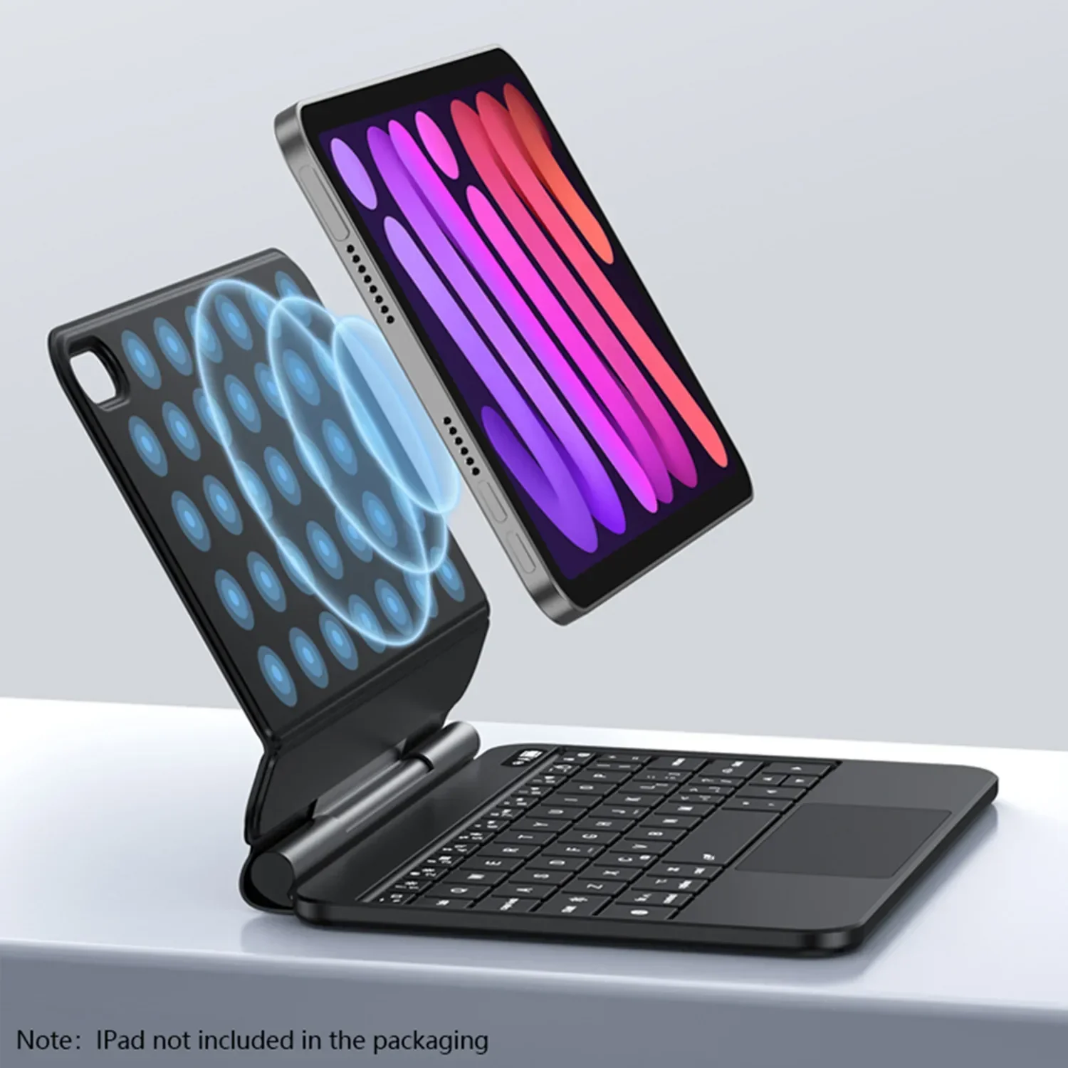 TouchPad Keyboard for iPad Mini (A17 Pro) Magnetic Case Smart Multi-Touch TrackPad for iPad mini 6 Mini7 8.3" Cover Folio