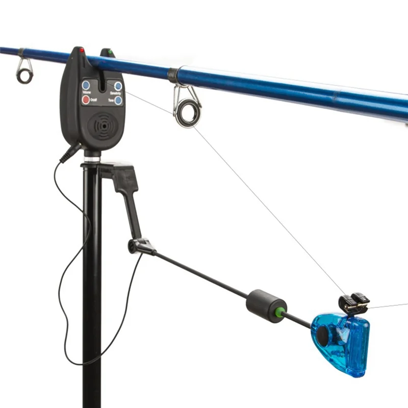 Pesca Mordida Alarme Indicadores, LED Iluminado Swinger, Carpa Acessórios De Pesca Set, caso zipado, 4pcs