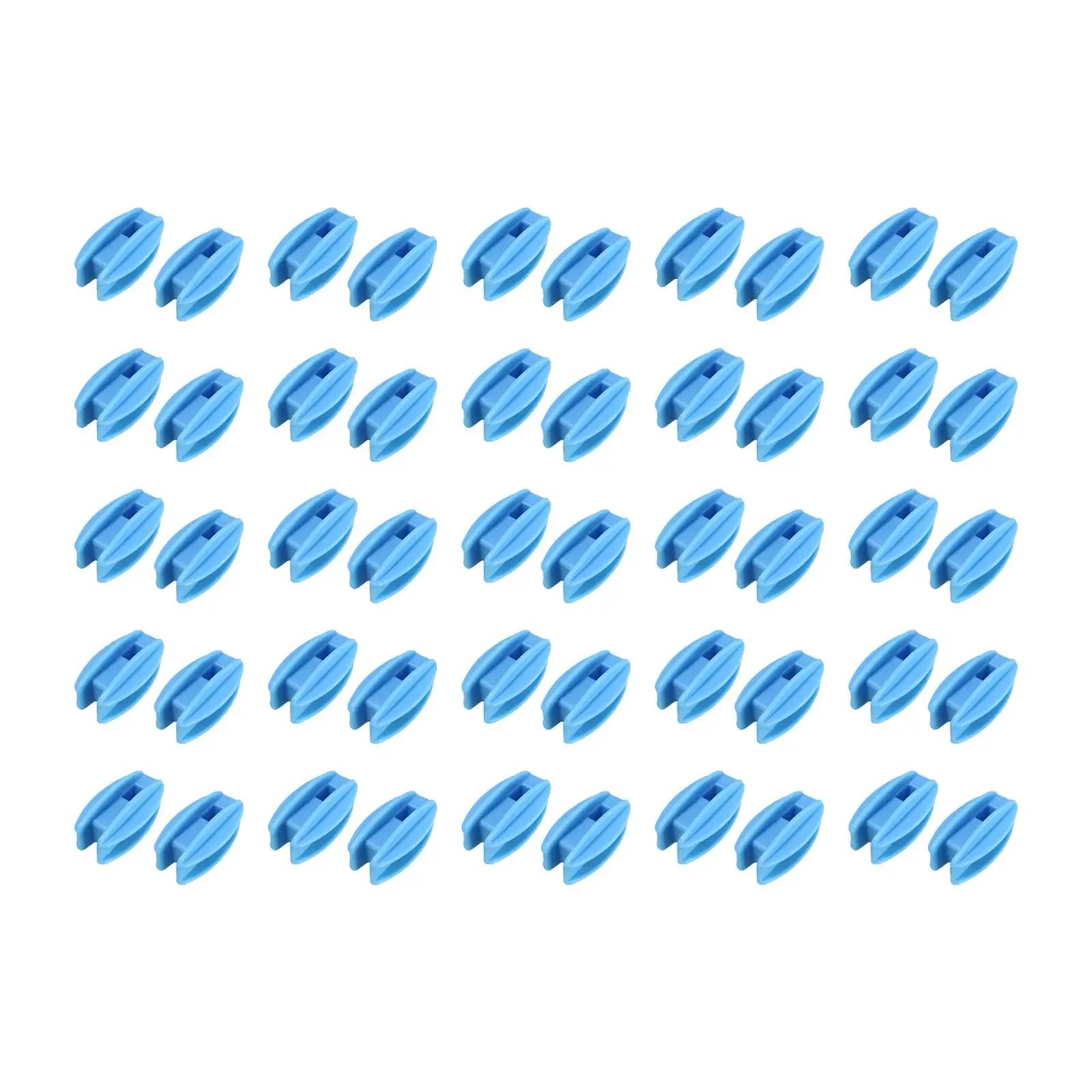 50x Electric Fence Insulator High Voltages Grid Square Tube Pole Insulator Practical Multipurpose Post Ends Termine Fitting