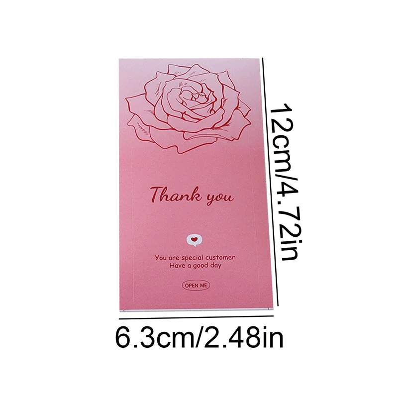 50 pieces/package Flower sticker set Floral bow pattern Suitable for gift box sealing decoration Handmade gift decoration
