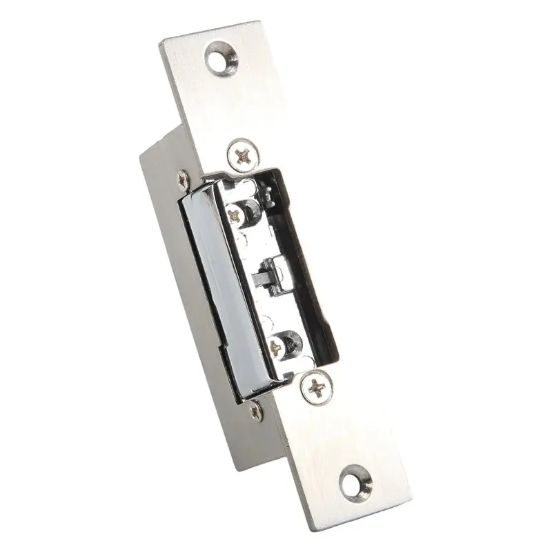 ★Electric Door Adjustable Lock-Tongue Secure Electric Strike Lock Door Double Unlock Mode NC/NO 12V Access Control System