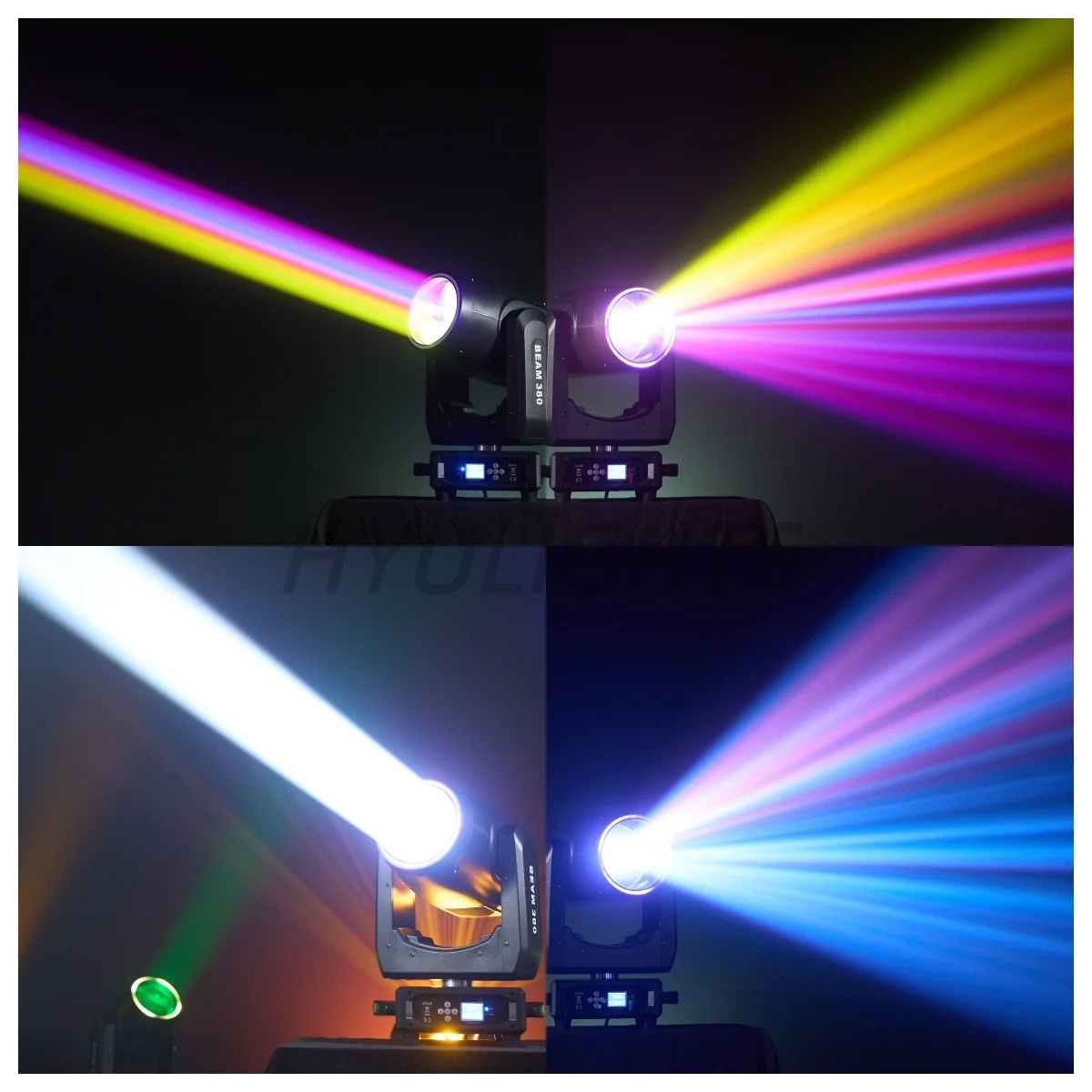 Ruchoma głowica Beam 380W 20R z pryzmatem o strukturze plastra miodu, 14 gobo i kolorowym kołem, odpowiednia do występów DJ-ów, dyskotek, efektów scenicznych LED.